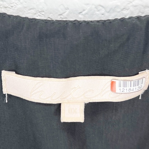 Hutch Georgia Black Embroidered Floral Dot Wrap Maxi Dress Size 0X - Picture 4 of 8